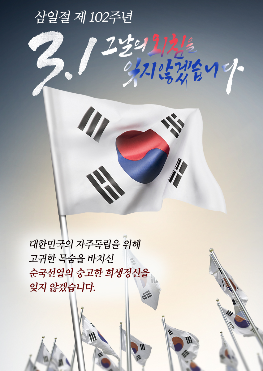 삼일절 제 102주년