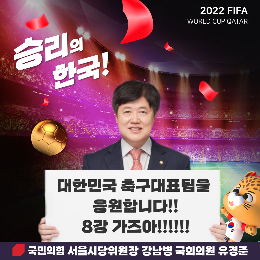 대한민국 축구대표팀을 응원합니다!!